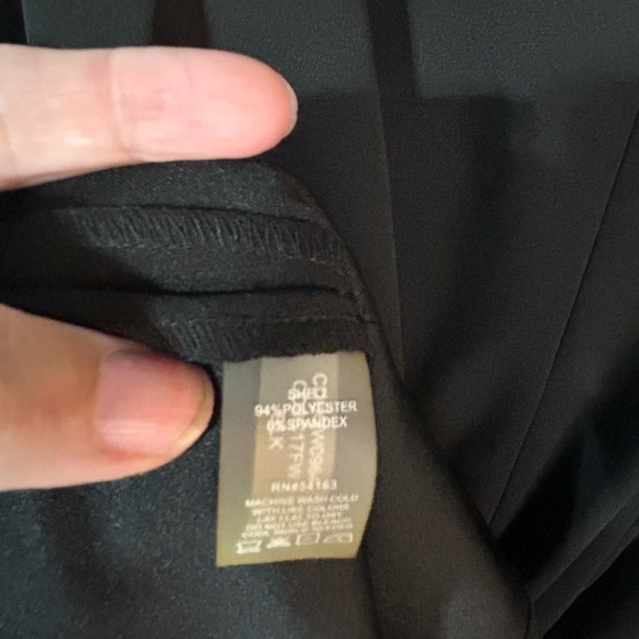 Calvin Klein Black A-Line Dress with V-Neck and Bell Sleeves NWOT - Picture 8 of 13